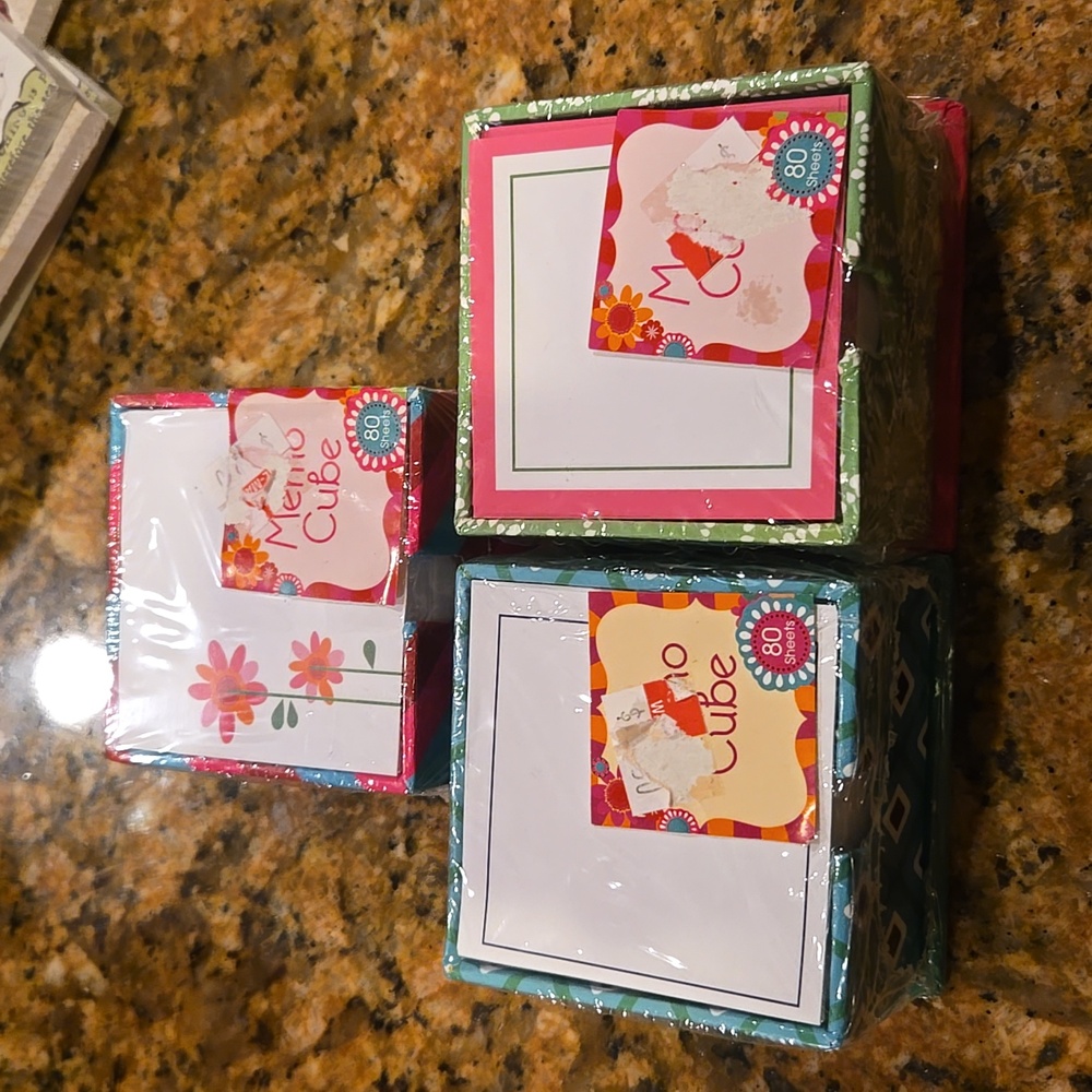 Set of 3 - memo cubes